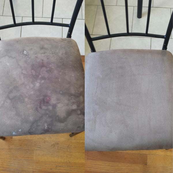 Before and After Chair cleaning in McKinney